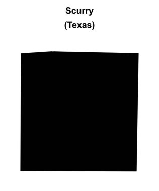 Scurry County (Texas) boş ana hat haritası