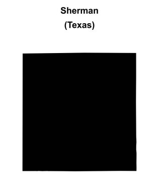 Sherman County (Texas) boş ana hat haritası