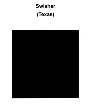 Swisher İlçesi (Texas) boş ana hat haritası