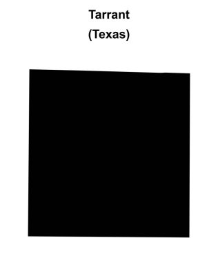 Tarrant İlçesi (Texas) boş ana hat haritası