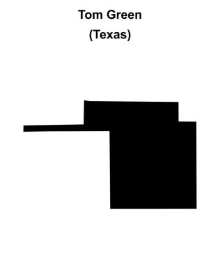 Tom Green County (Texas) boş ana hat haritası