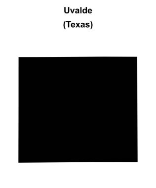 Uvalde İlçesi (Texas) boş ana hat haritası