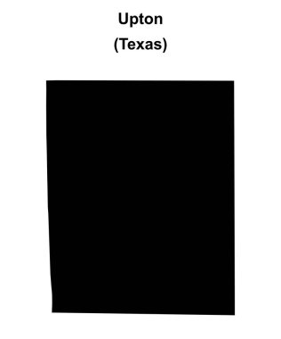 Upton County (Texas) boş ana hat haritası