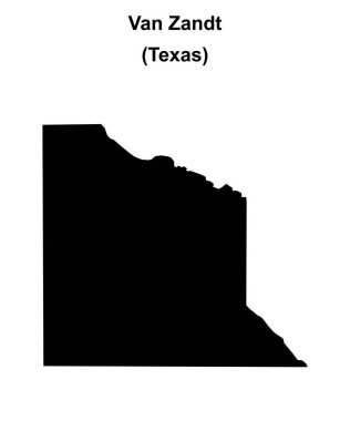 Van Zandt İlçesi (Texas) boş ana hat haritası