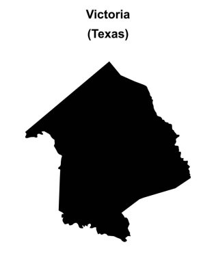 Victoria County (Texas) boş ana hat haritası