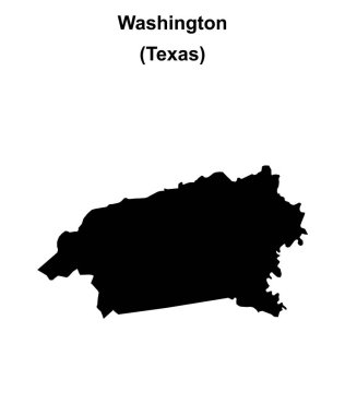 Washington County (Texas) boş ana hat haritası