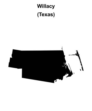 Willacy County (Texas) boş ana hat haritası