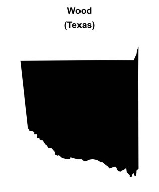 Wood County (Texas) boş ana hat haritası