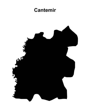 Cantemir ilçesi boş ana hat haritası