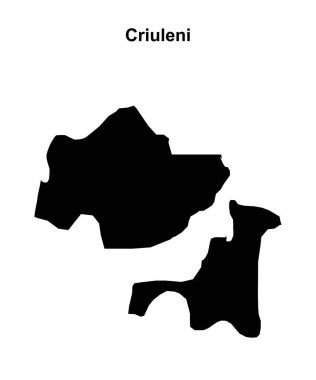 Criuleni bölgesi boş ana hat haritası