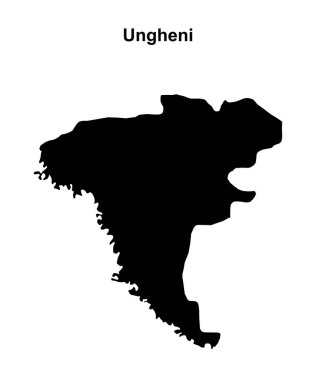 Ungheni bölgesi boş ana hat haritası