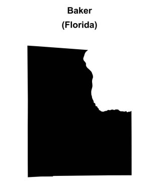 Baker County (Florida) boş ana hat haritası