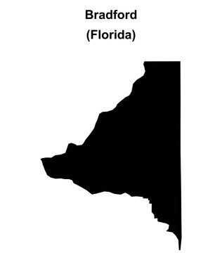 Bradford County (Florida) boş ana hat haritası