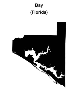 Bay County (Florida) boş ana hat haritası