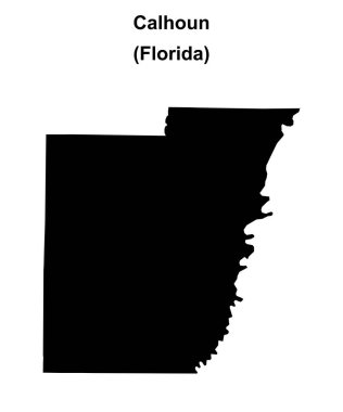 Calhoun County (Florida) boş ana hat haritası