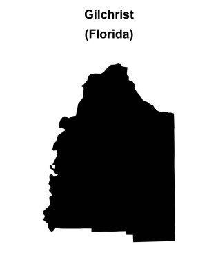 Gilchrist İlçesi (Florida) haritası boş