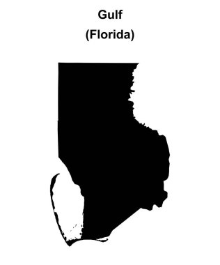 Körfez Bölgesi (Florida) boş ana hat haritası