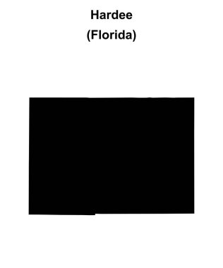 Hardee County (Florida) boş ana hat haritası