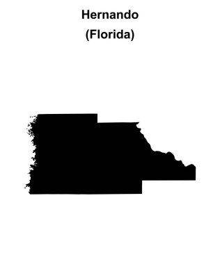 Hernando County (Florida) boş ana hat haritası