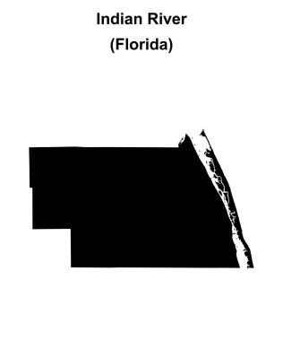 Indian River County (Florida) boş ana hat haritası