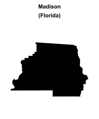 Madison County (Florida) boş ana hat haritası