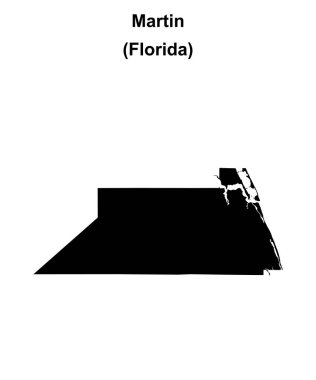 Martin County (Florida) boş ana hat haritası