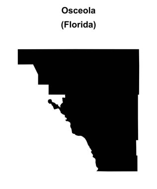 Osceola İlçesi (Florida) boş ana hat haritası