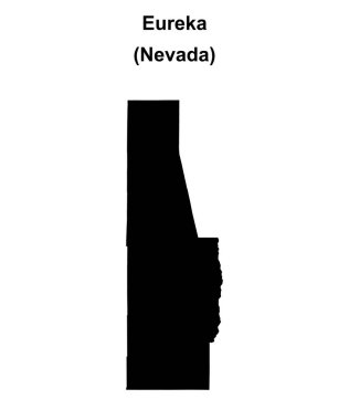 Eureka İlçesi (Nevada) boş ana hat haritası