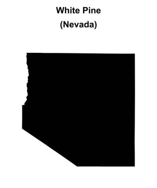 White Pine County (Nevada) boş ana hat haritası