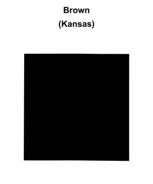 Brown County (Kansas) boş ana hat haritası