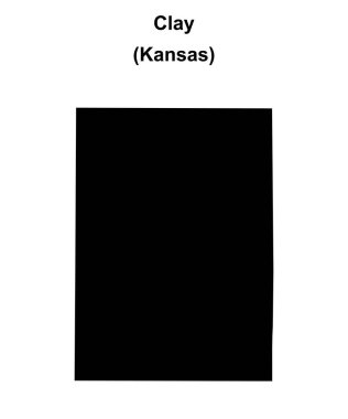 Clay County (Kansas) boş ana hat haritası