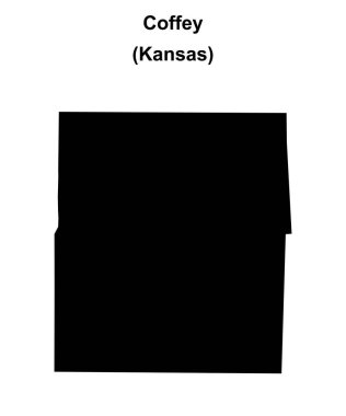 Coffey County (Kansas) boş ana hat haritası