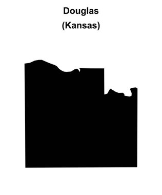 Douglas County (Kansas) boş ana hat haritası