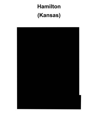 Hamilton County (Kansas) boş ana hat haritası
