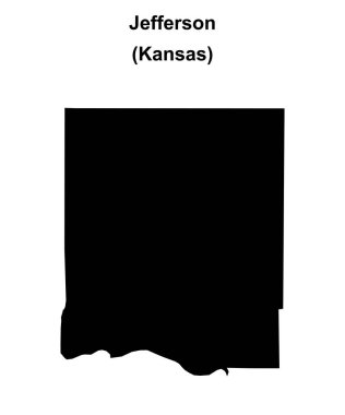 Jefferson County (Kansas) boş ana hat haritası