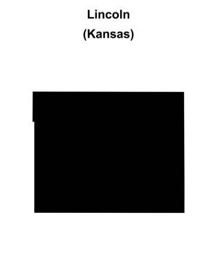 Lincoln County (Kansas) boş ana hat haritası