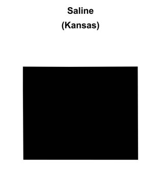 Saline County (Kansas) boş ana hat haritası