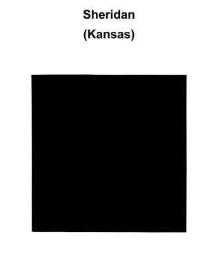 Sheridan County (Kansas) boş ana hat haritası