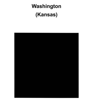 Washington County (Kansas) boş ana hat haritası