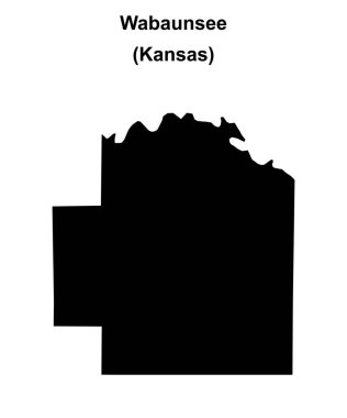 Wabaunsee County (Kansas) boş ana hat haritası