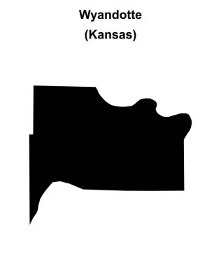 Wyandotte County (Kansas) boş ana hat haritası
