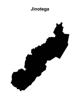 Jinotega departmanı boş ana hat haritası