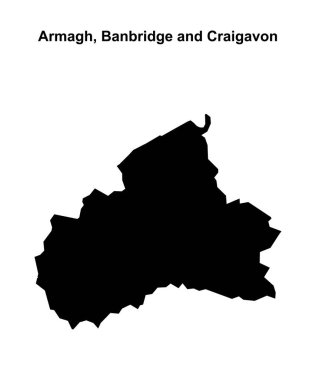 Armagh, Banbridge ve Craigavon haritası boş