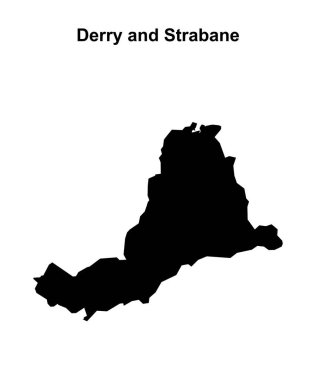 Derry ve Strabane boş ana hat haritası