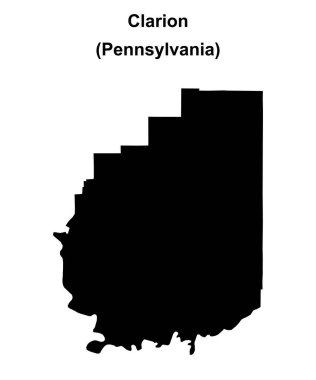 Clarion County (Pennsylvania) boş ana hat haritası