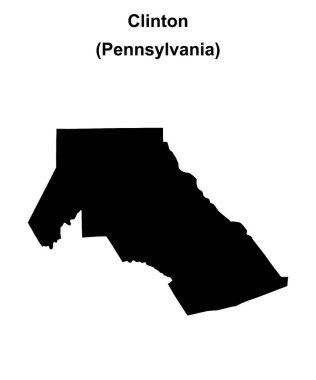 Clinton County (Pennsylvania) boş ana hat haritası