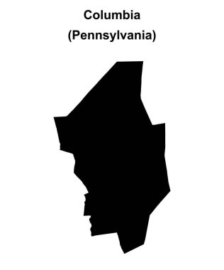 Columbia County (Pennsylvania) boş ana hat haritası