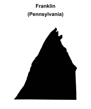 Franklin County (Pennsylvania) boş ana hat haritası