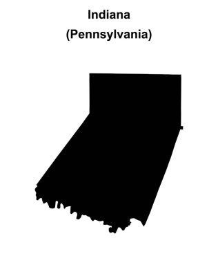 Indiana County (Pennsylvania) boş ana hat haritası