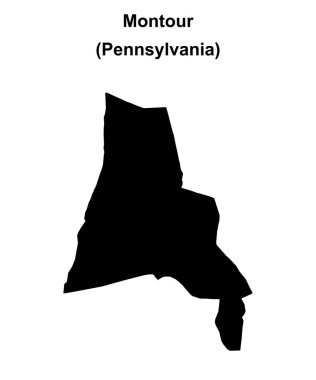 Montour County (Pennsylvania) boş ana hat haritası